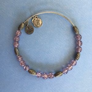 Alex and Ani Purple Bead Bracelet